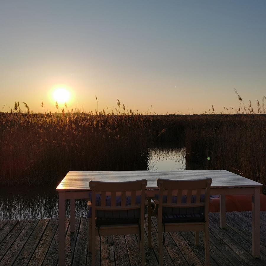 Pfahlbau Sunset II Toplage Inklusive Elektroboot 루스트 외부 사진